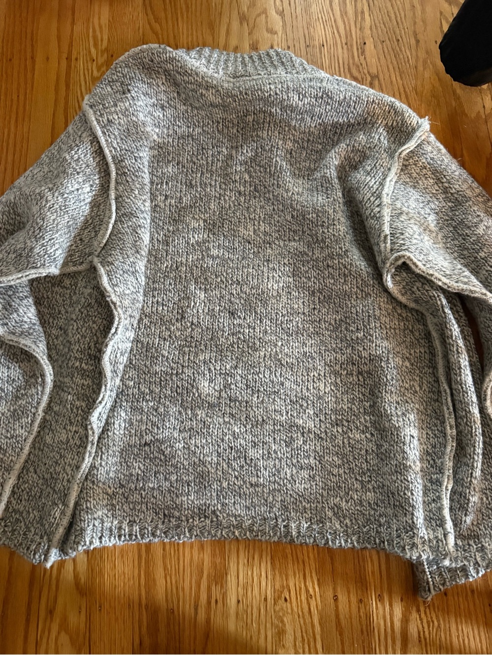 Cozy Women's Gray Marled Knit Sweater